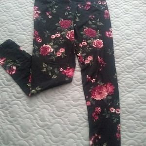 Floral Flannel Legging